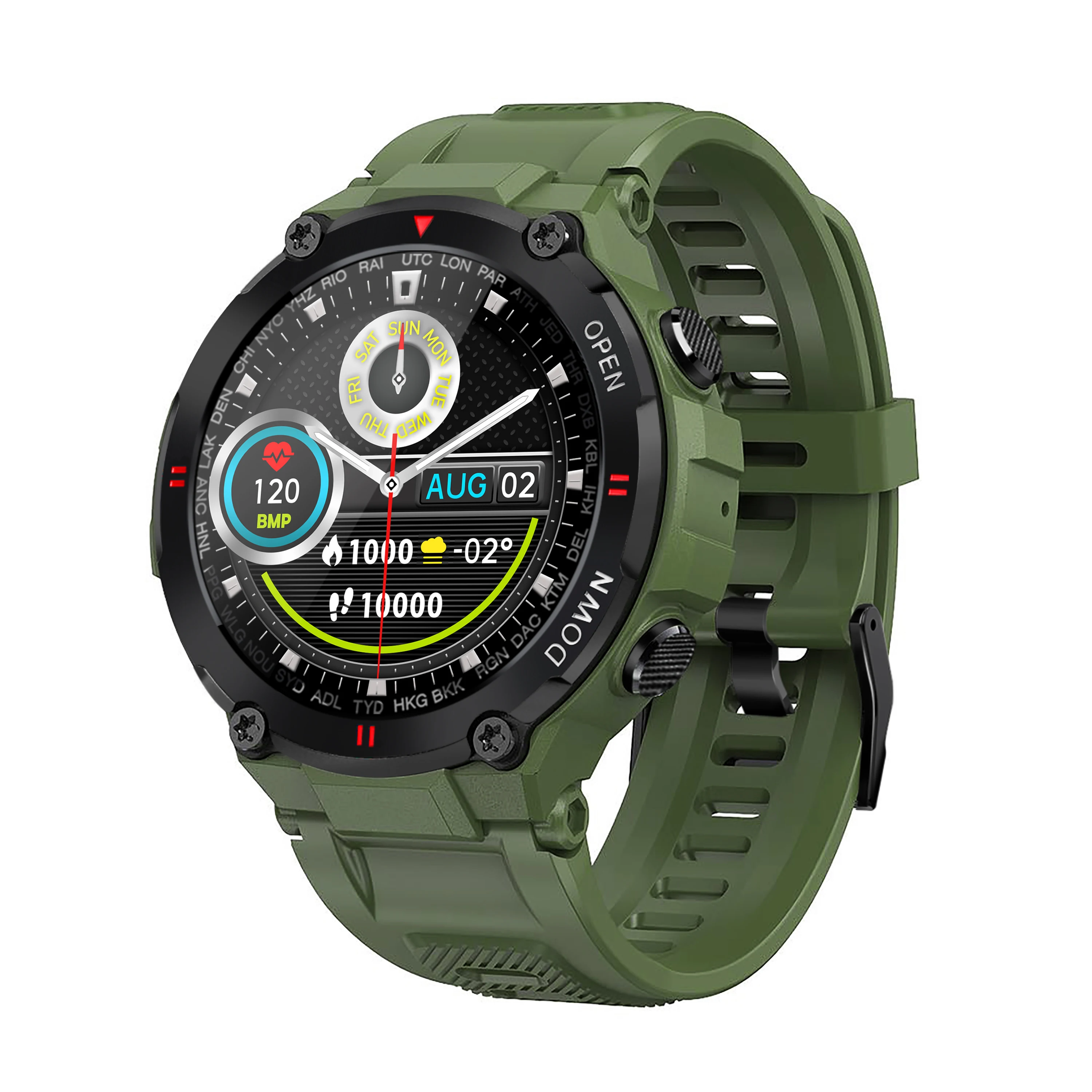 

Fashional Outdoor smart watch K22 With BT Calling Full Touch Screen 400mAh Big Battery For Smartwatch Android Men