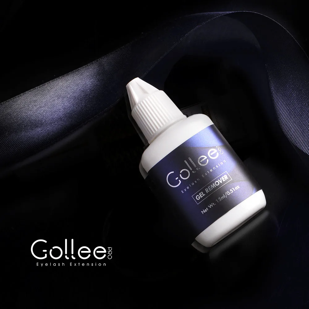 

Gollee High Quality Toxic Free Liquid Eyelash Adhesive Remover Bulk Vegan Gel Private Label Eyelash Glue Remover Eyelash Remover, Clear color remover gel lash