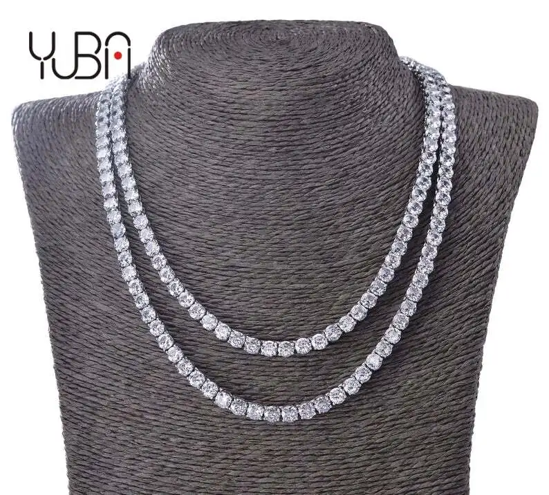 

8MM Ready to Ship Hip Hop Tennis Choker Chain Iced Out Jewelry VVS Diamond Tennis Chain MOISSANITE Tennis Necklacewholesale