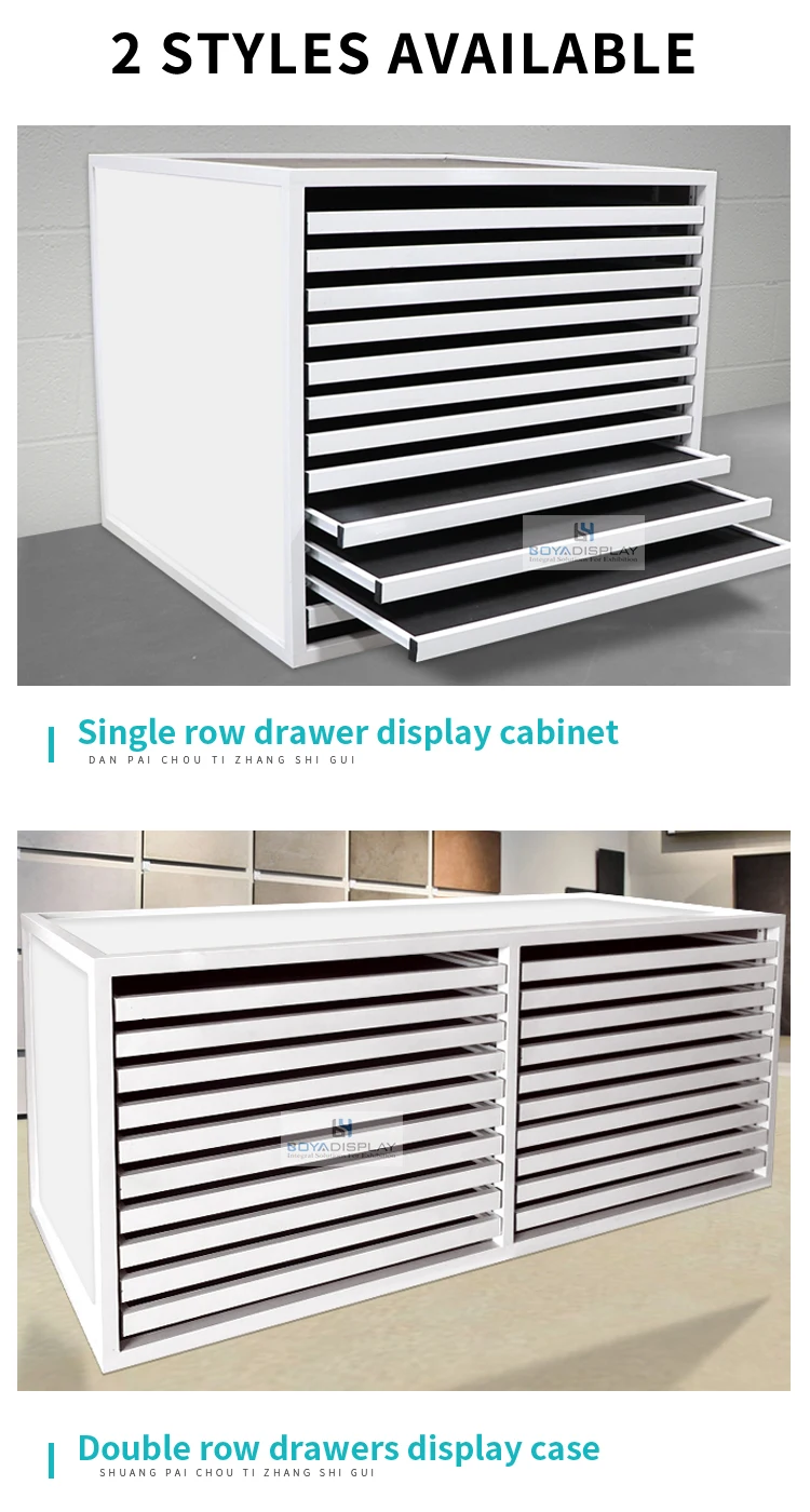 Marble Tile Displays Racks Granite Sample Drawer Display Rack Stone ...