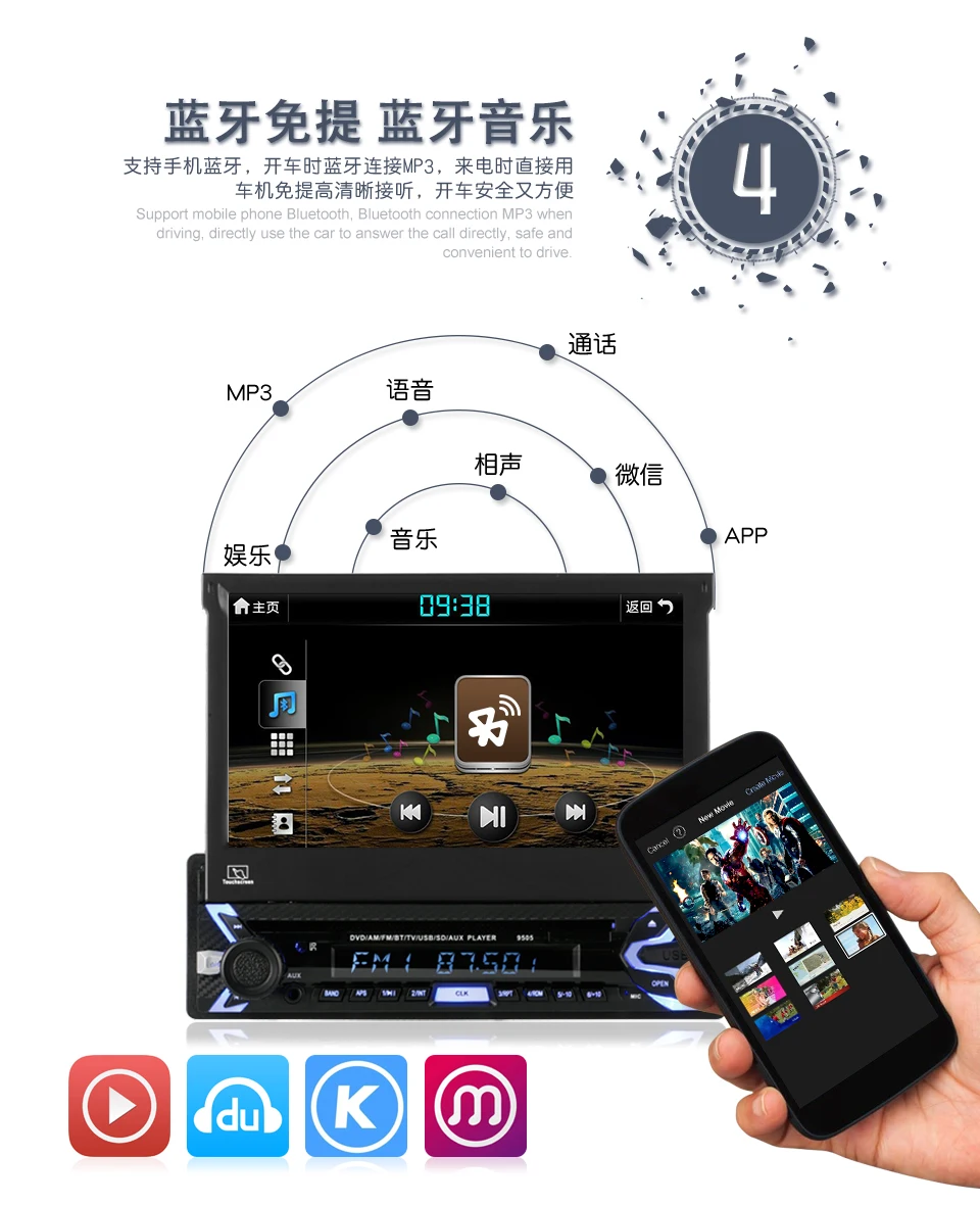 Indash Car Stereo Dvd Player Motorized Screen Android Car Dvd Player 9505 Buy Car Stereo With Lcd Screen Wifi Car Stereo Car Stereo With Tf Card Reader Product On Alibaba Com