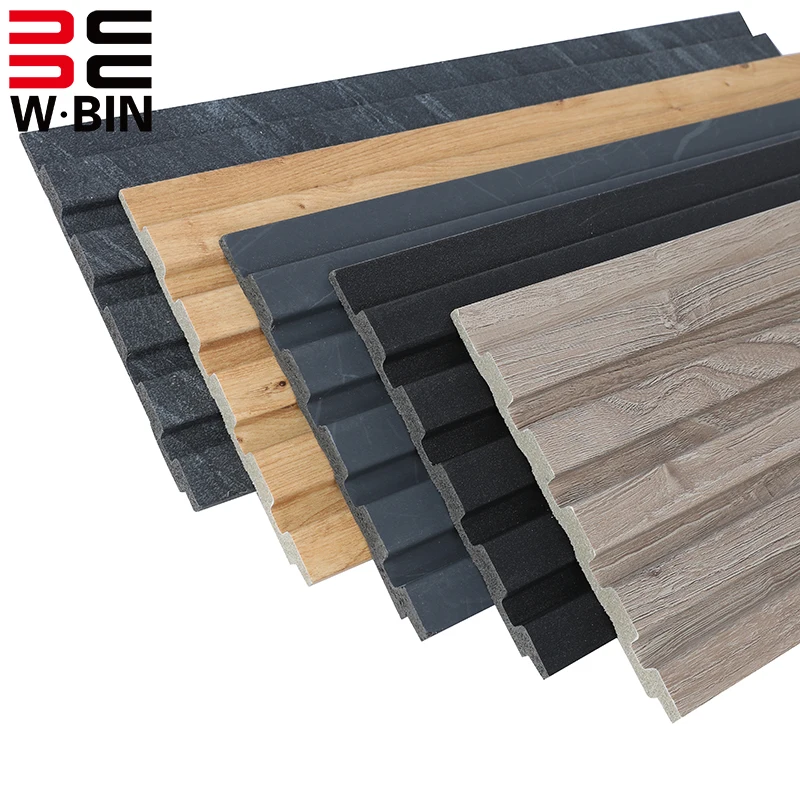 

Wholesale 160*12mm Charcoal Louver 3D PS Wall Panel Other Wallpaper/Wall Panel with Fast Shipping