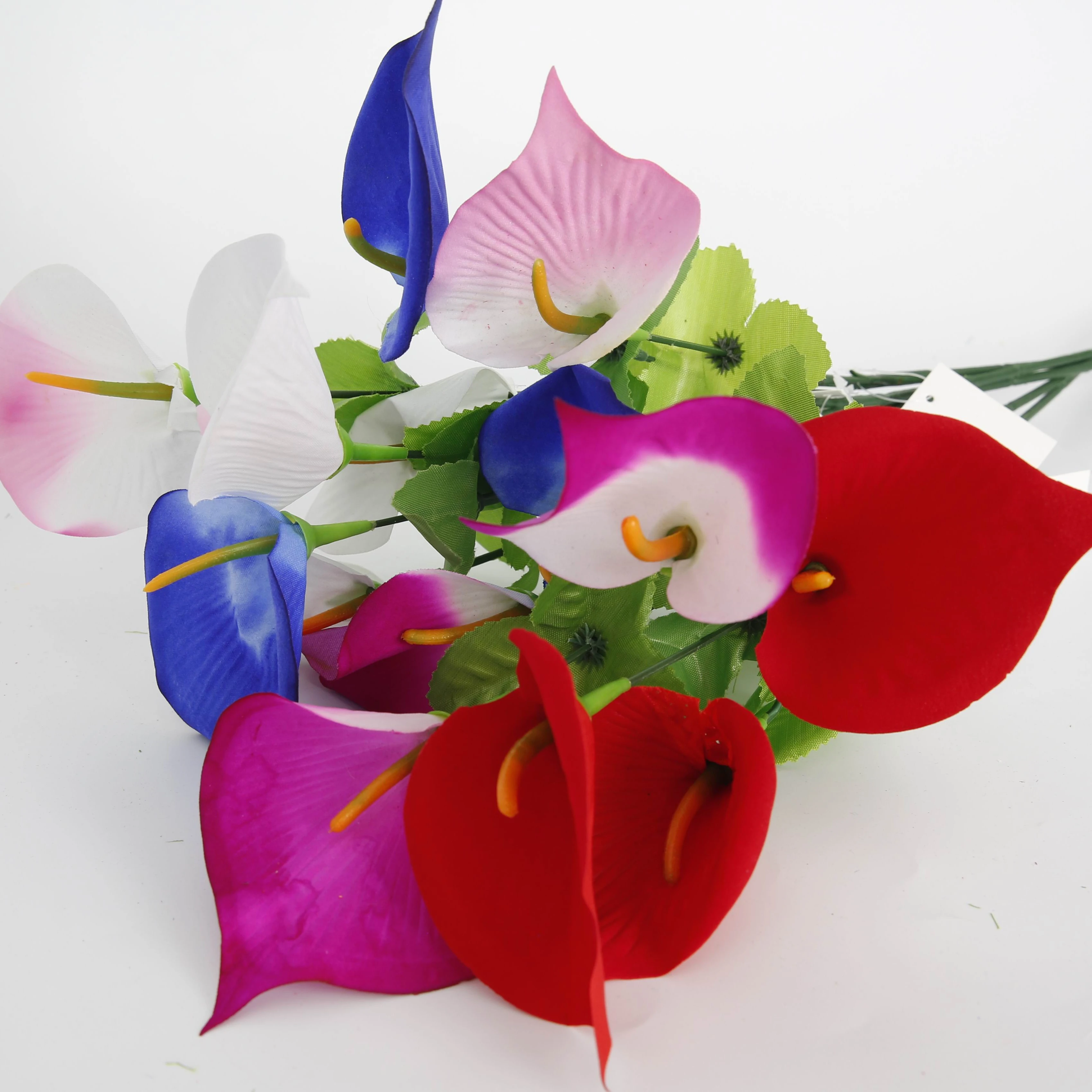 

3Heads Wholesale Hot Selling 56cm Lint Calla Lily Decorative Artificial Flower