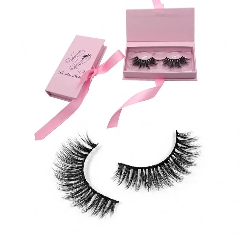 

CH48 Wholesale Own Brand Private Label 4D Faux Mink Lashes Silk False Eyelashes vendor Private Label Wholesale Faux Mink, Natural black