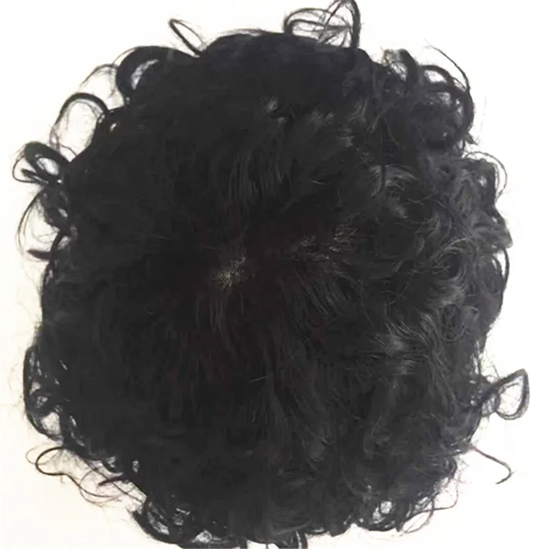 

YL Thin skin toupee for men curly hair human hair high quality