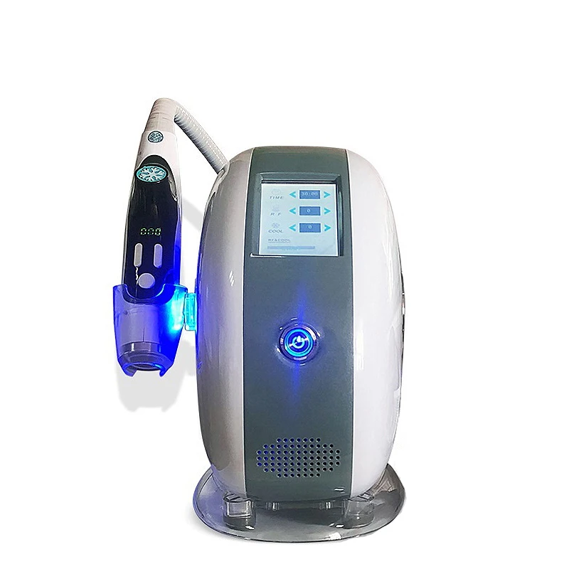 

Vacuum RF Freezing Device Skin Rejuvenation Firming Equipment Pore Shrinking Remove Wrinkle Facial Clean Beauty Instrument, White+blue