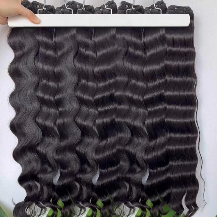 Wholesale Drop Shipping Natural Wave Cuticle Alingned Single Donor Double Drawn Cambodian Virgin Human Hair Bundle Vendors