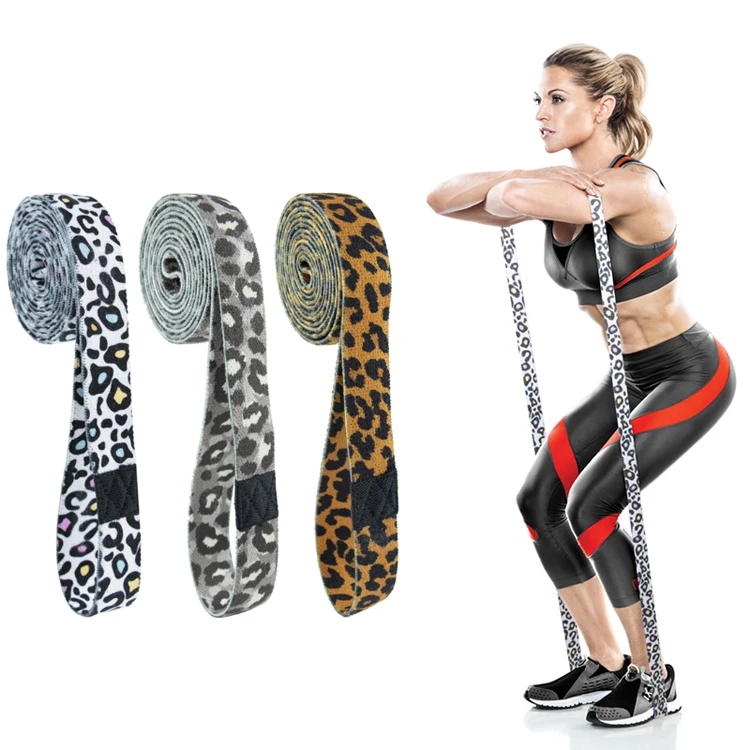 

Custom Logo 2080mm Workout Training Bands Pull Up Out Long Fitness Exercise Fabric Resistant Band Set Wholesale