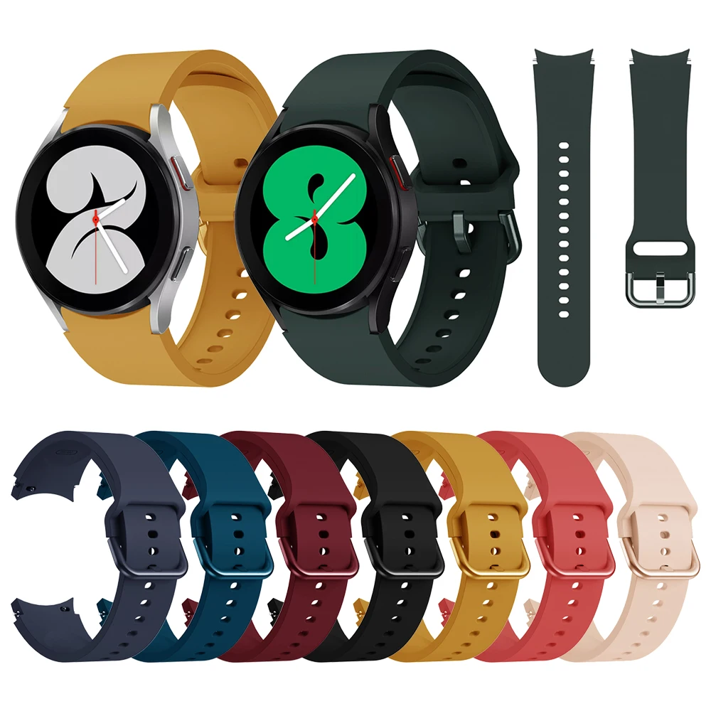 

Silicone Strap Compatible with Samsung Galaxy Watch 4 classic Band Replacement Watchbands Bracelet