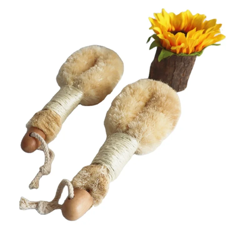 

Bath and Body Sisal Brush Natural Fibers Body Cleansing Brush Scrubber Dry Massage Brush Sisal