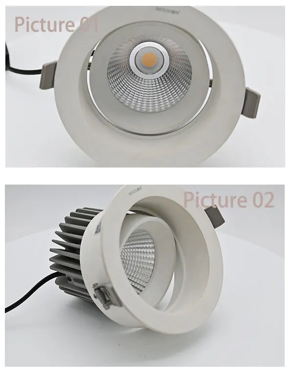 China Hot Sale Good Quality  Cheap Aluminum Embedded Led Round Adjustable Ceiling Downlight