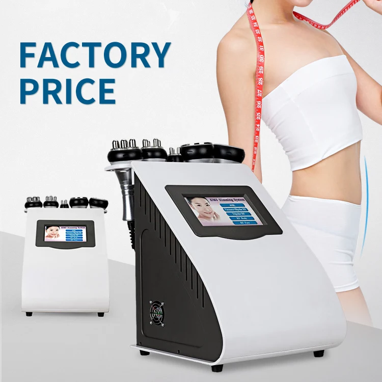 

2021 80k ultrasonic cavitation weight loss machine/rf cellulite removal 40k vacuum cavitation body slimming machine, White