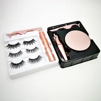 

Magnetic Eyeliner and Magnetic lashes Kit, No Glue Reusable Easier To Use Than Traditional Magnetic Eyelashes