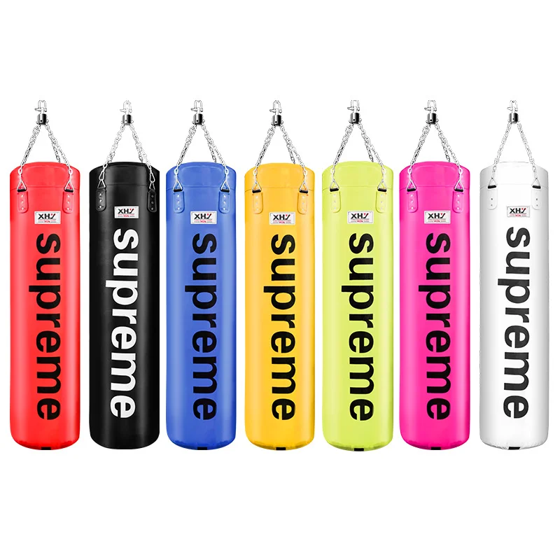 

Professional Boxing Training  Boxing Kicking Punching Bag With Hanging Chain, Black, white, yellow, red, blue, phosphor, fluorescent green