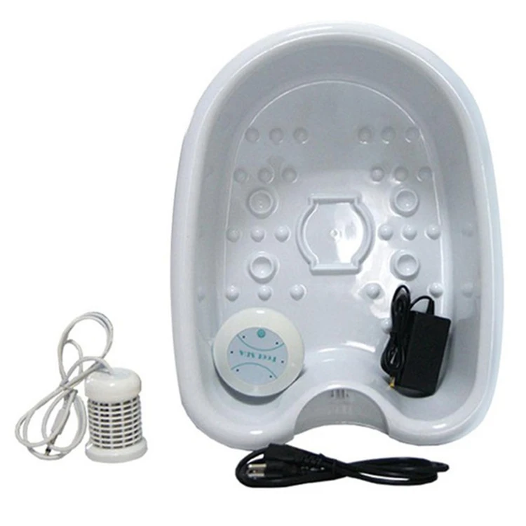 

Top Sales Health Care Massager Pedicure Products Ion Cleanse Foot Spa Ionic Detox Foot Bath Machine, White
