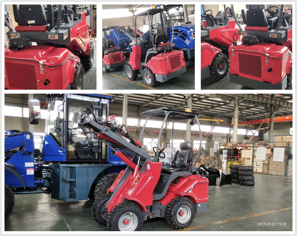 Mini telescopic forklift clamp loader DY620 pallet handler loader with diesel engine for sale