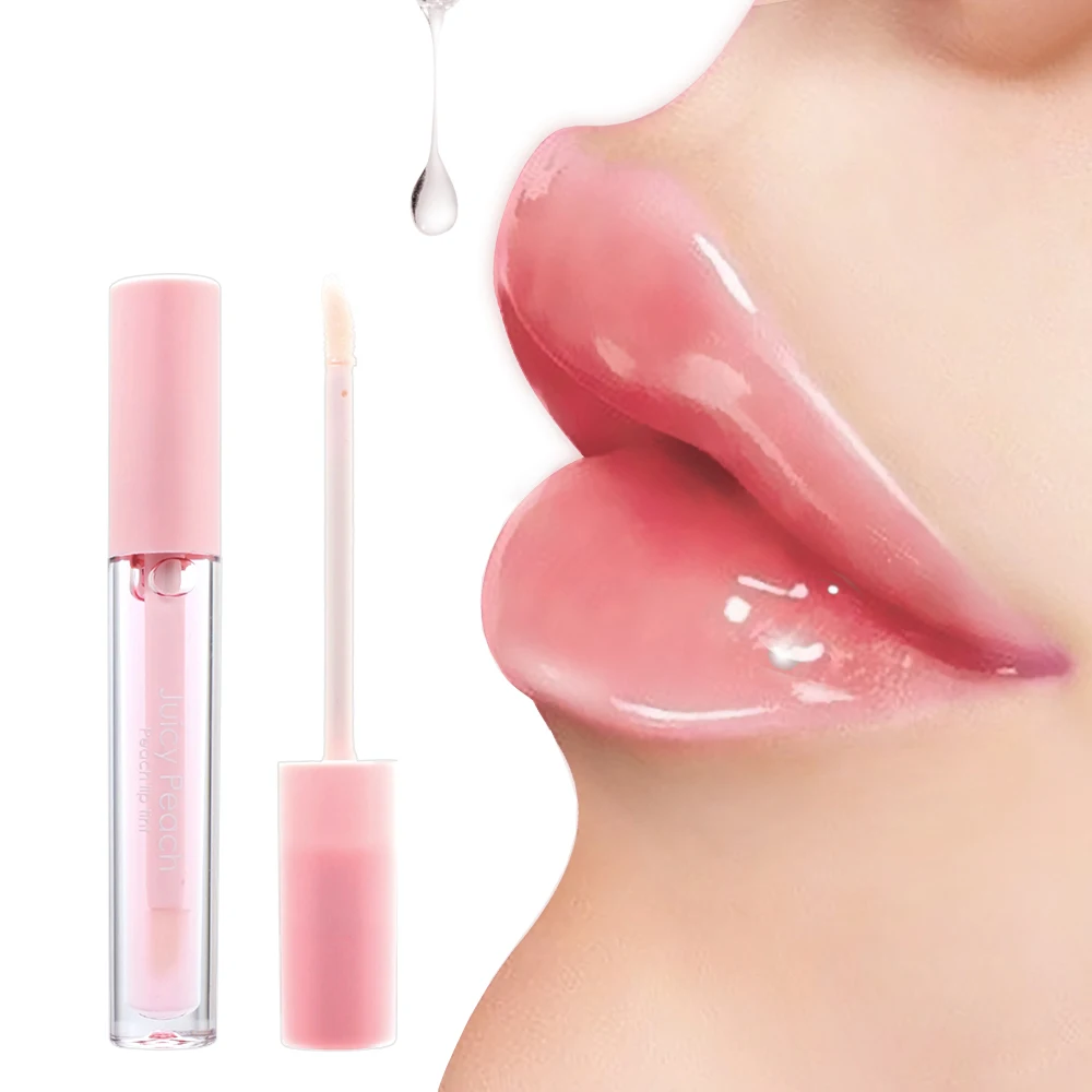 

Customize your own brand of Clear Vegetarian Waterproof Lasting lip plumper gloss