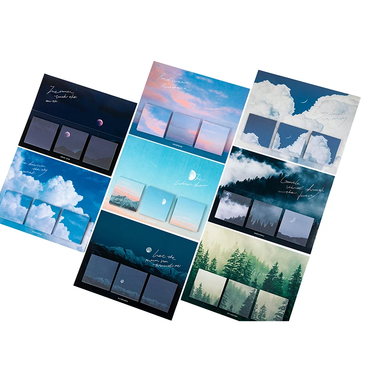 

hand account material paper creative starry sky light and shadow note paper