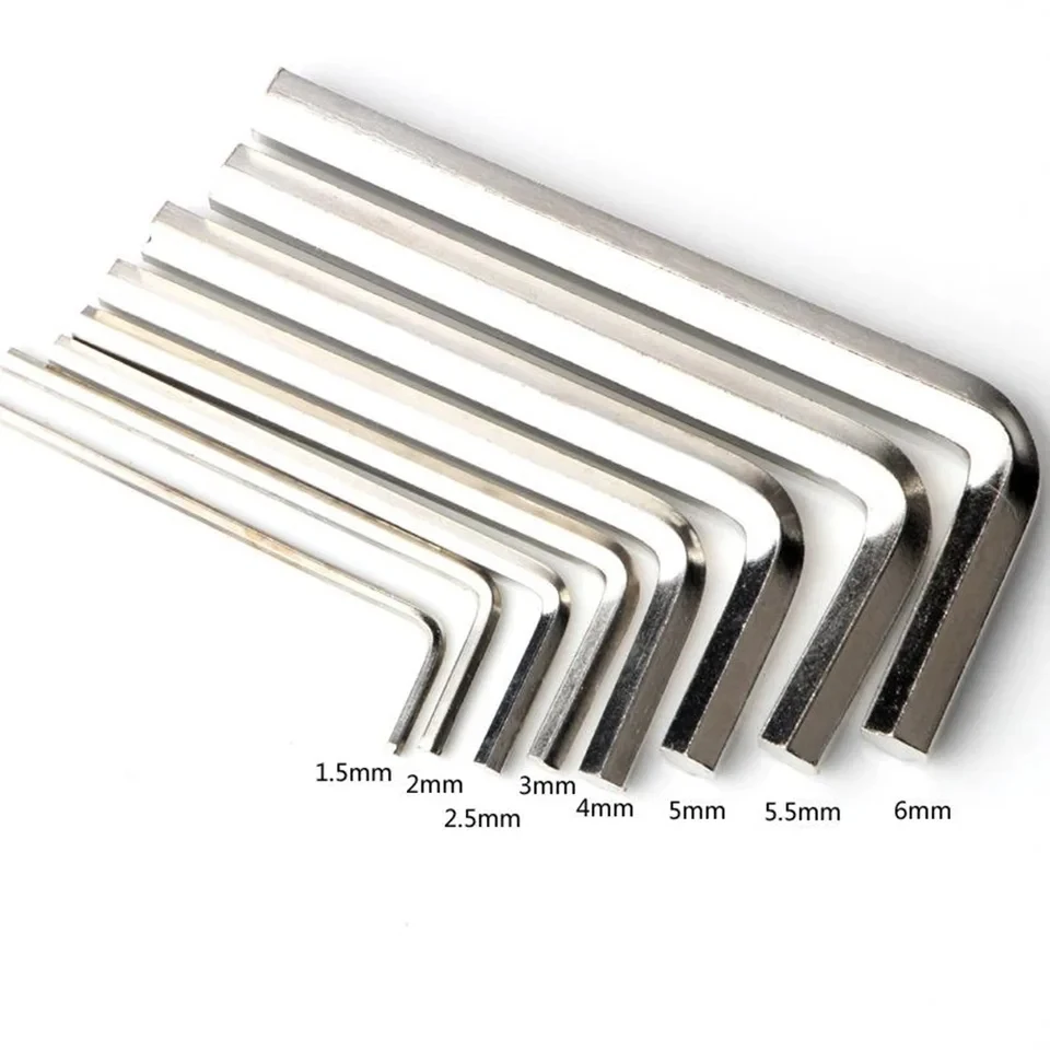 11Pcs Metric Allen Wrench Inch Wrench Set L Wrench Size Allen Key Short Arm Tool Set Easy to Carry in the Pocket Hand Tools