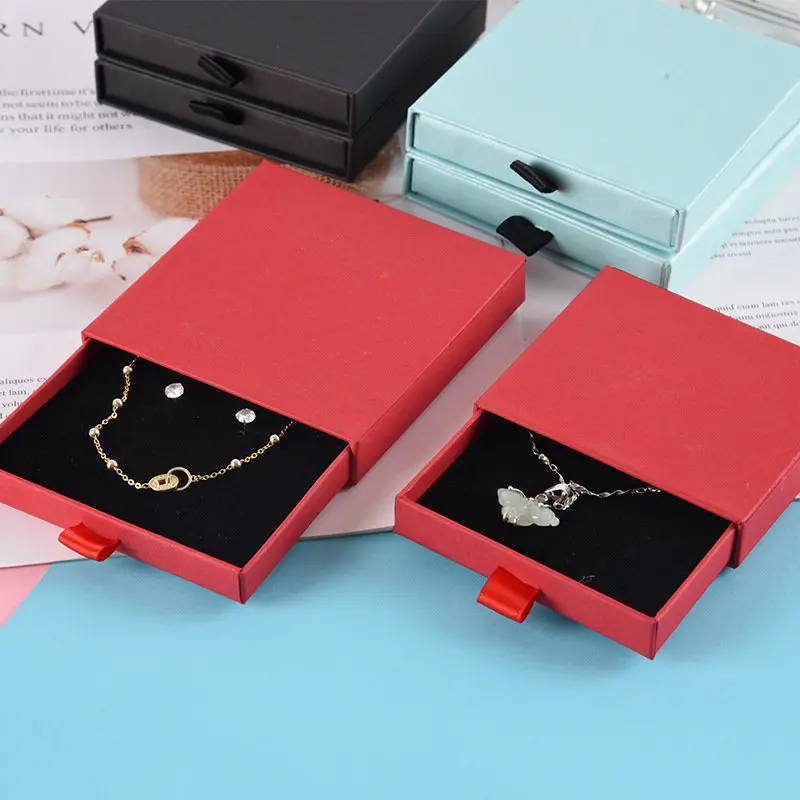 

2023 Wholesale Luxury Jewelry Boxes Ultra-Thin Paper Packaging with Zipper and Handle Custom Logo Print for Gifts