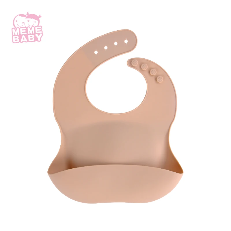 

Wholesale waterproof baby bib easy clean silicone portable bibs for kids, Customized color