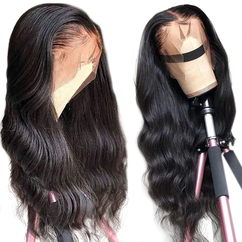 

Long Swiss Lace China Natural Color 18 inches Straight Hair Wig For Black Women 100% Raw Indian Human Hair full lace Wig