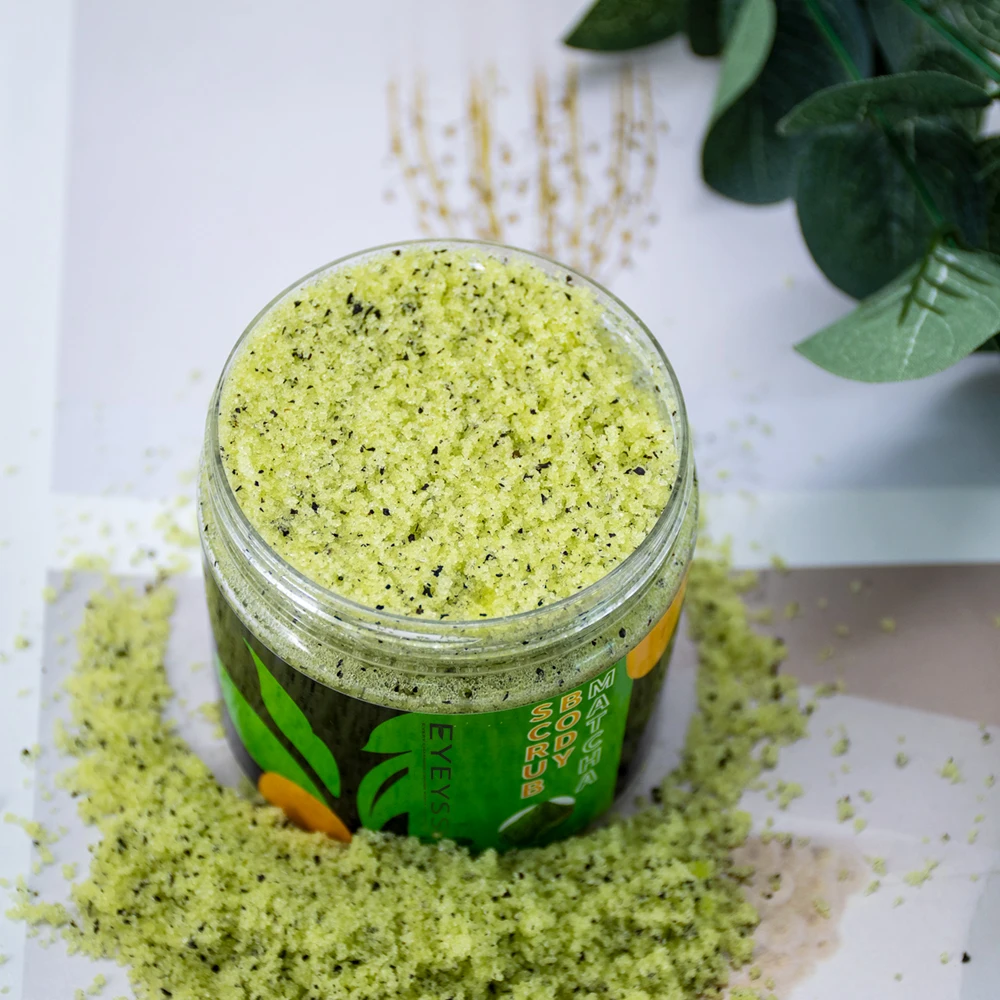 

Private Label Skin Whitening Exfoliating Natural Green Tea Matcha Body Scrub 250g