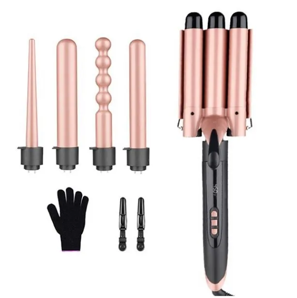 

Hair Tools 360 Wavy Auto Rotating Hair Curler Hair Styling Tools 5 in 1 Curling