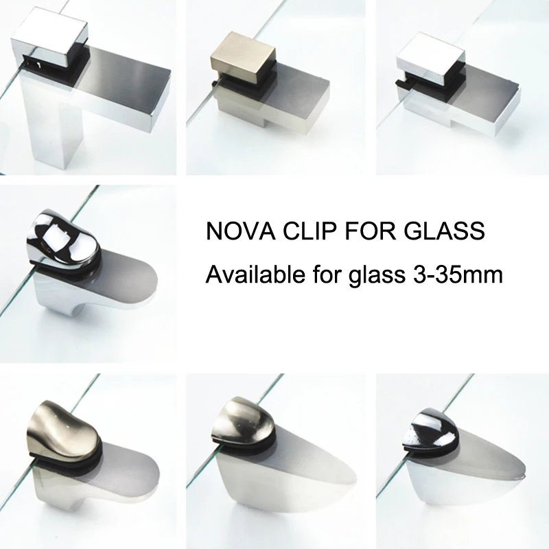Holder Shelf Bracket Pegs Floating Glass Shelf Supports Chrome Finish