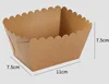 craft kraft brown disposable foil lined packaging container delivery storage lunch bento wax coated paper food box