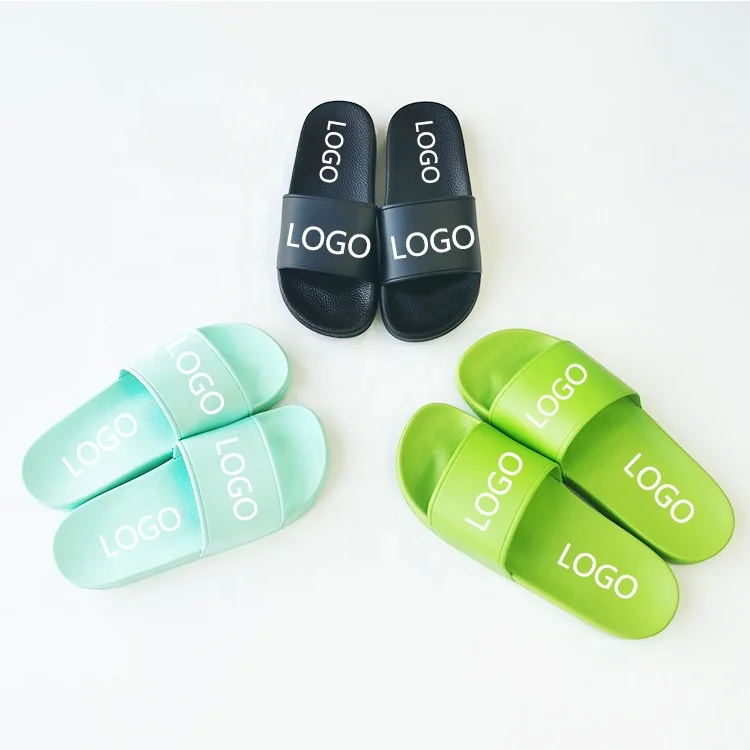 

Personalized Pure colour Fast Delivery 3D Printing female women Slippers Home Slides Sandals Beach Slippers Big Size