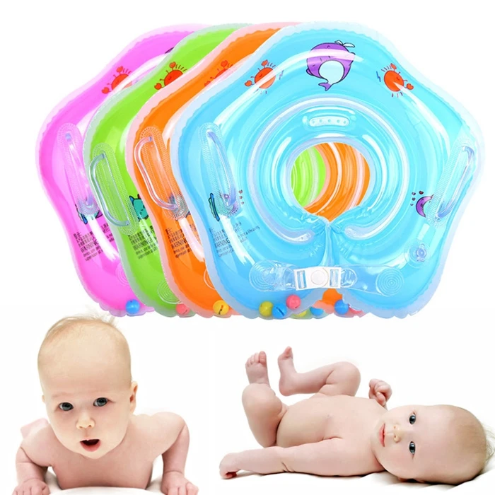 

Baby Inflatable Ring Baby Neck Inflatable Wheels for Newborns Bathing Circle Safety Neck Float, Customized color