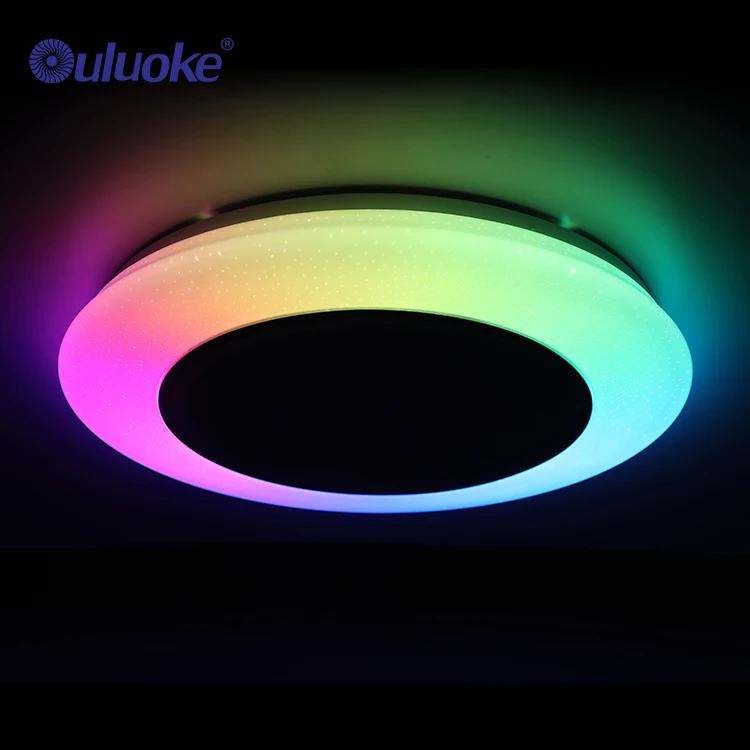 bluetooth ceiling light 36w adjustable dream color ceiling lamp with music function