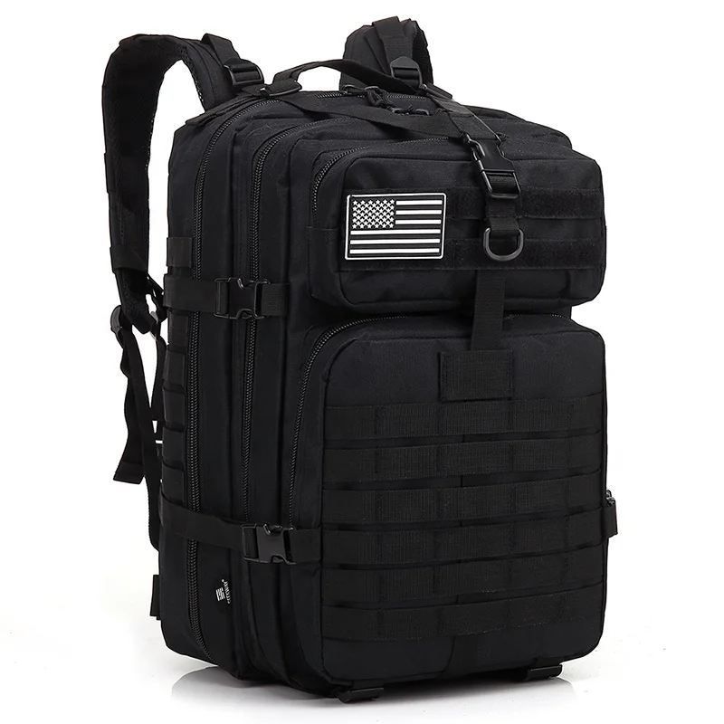 

45L Large Capacity Man Army Tactical Backpacks Military Assault Bags Outdoor 3P EDC Molle Pack For Trekking Camping Hunting Bag