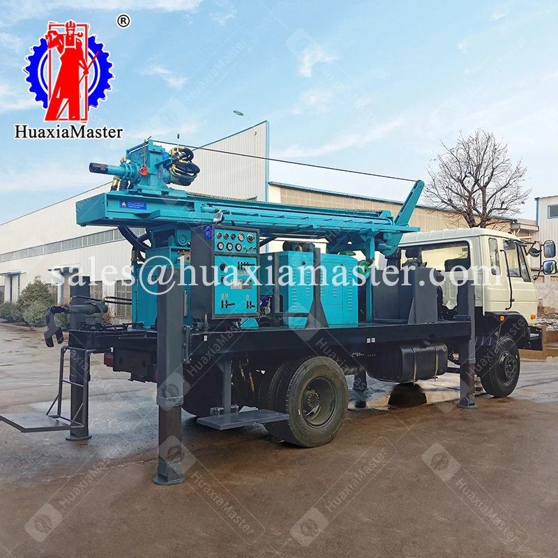 300m Depth Pneumatic Borehole Drilling Machine With Truck Air