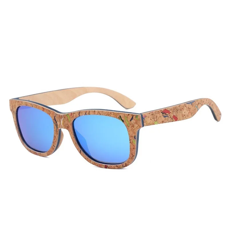 

Unique Wooden Sunglasses Men Women Luxury Retro Recycled Eyewear Polarized Laminated Cork Wood Frame Sunglasses For Men, Any colors