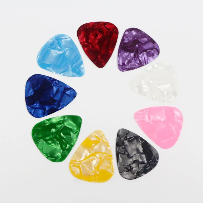 

Factory Wholesale Price Celluloid 0.71mm Guitar Finger Colorful Pearl Picks