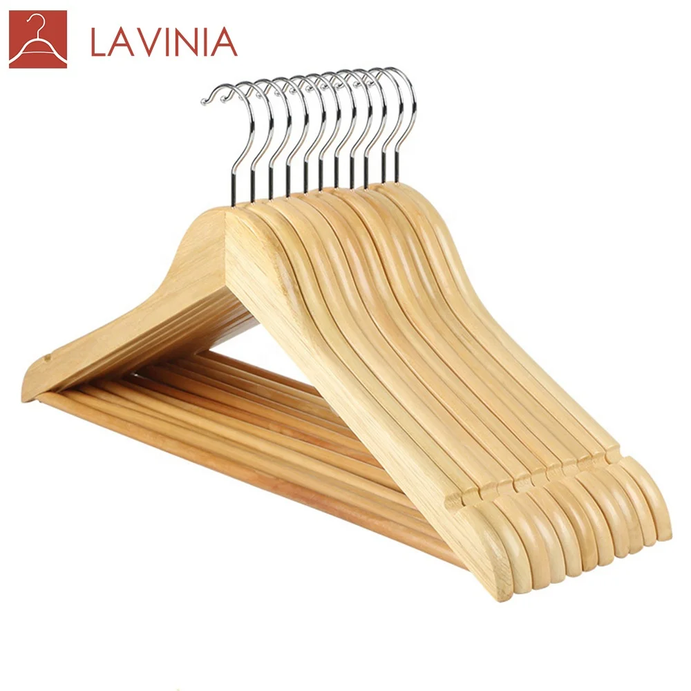 

Chinese factory high quality hot Wooden Hanger coat hangers wholesale for clothes stand, Any color