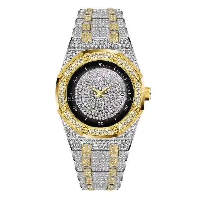 

Blues RTS Stainless steel White Yellow Gold Luxury Custom Logo Men Timepiece