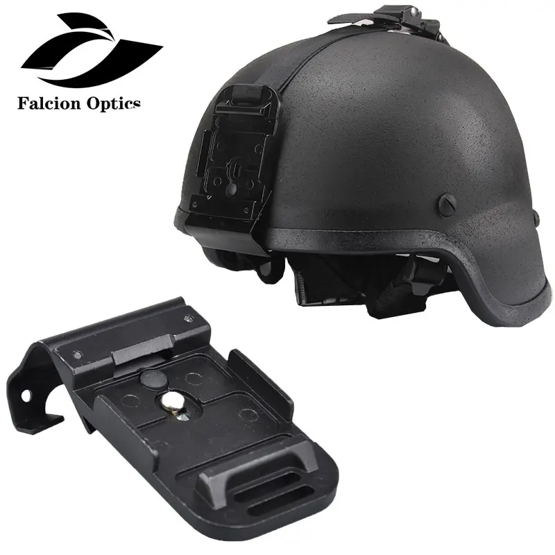 

Metal new helmet accessories collectible MICH ACH helmet NVG PVS-7 14 bracket mounting and screw black for hunting, Matte black