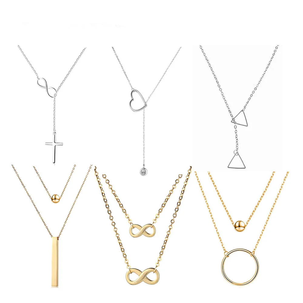 

Stainless Steel Letter Clavicle Chains Necklace For Women Best Gift