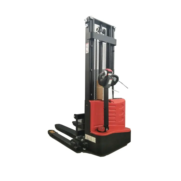 

EVERLIFT 1200kg 1500kg 1600mm 2500mm 3000mm Lift Height Full Electric Pallet wide leg Stacker