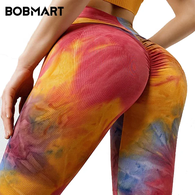 

Dropshipping Wholesale Multicolor Tie-dye High Waist Yoga Fitness Leggings Yoga Pants Custom Tights Women Sportswear