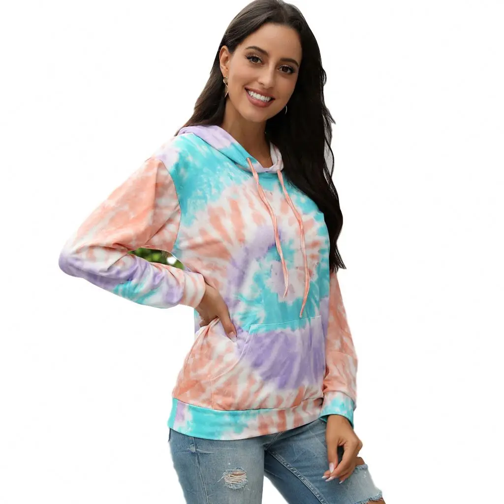 

China Manufacture Cotton Plus Size Men's Hoodies & Sweatshirts Tie-Dye Crop Top Fitness Hoodie