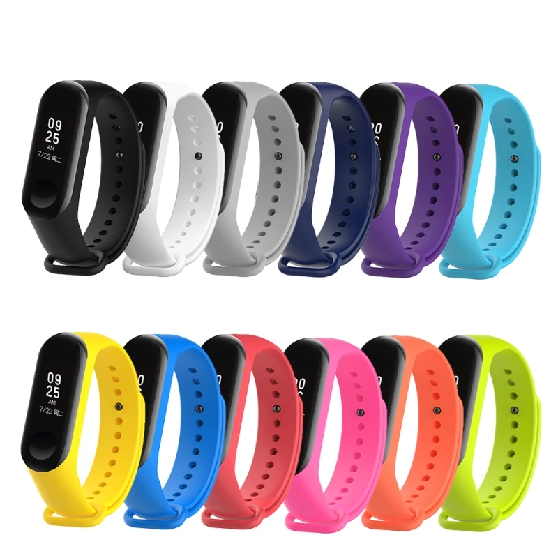 

Bracelet For Xiaomi Mi Band 3 4 Sport Strap Watch Silicone Wrist Smart Accessories, Customized