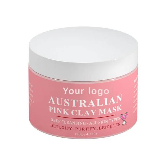 

Private label deep moisturize whitening firming organic pink clay mask, Pink color