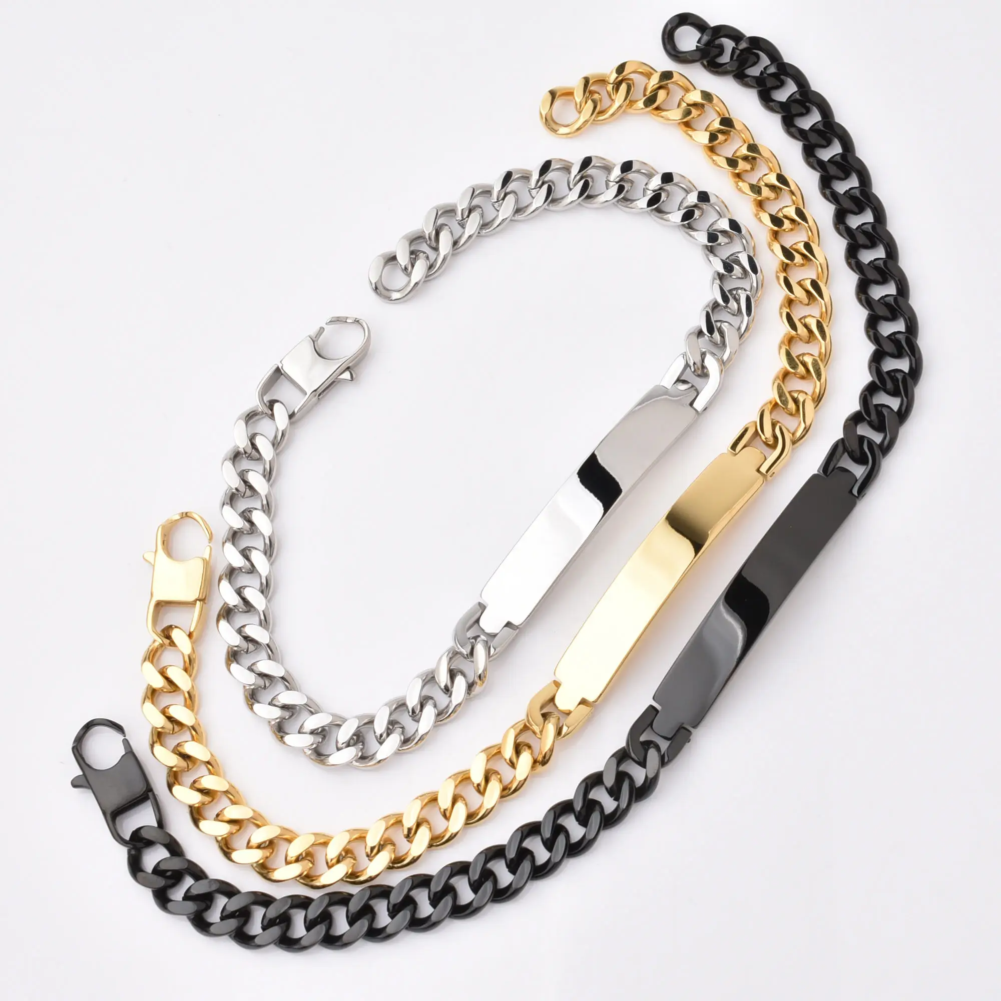 The Hottest Double Chain 15Mm Lion Head 18K Gold Stainless Steel Heavy Gothic Chain Cuban Link Bracelet