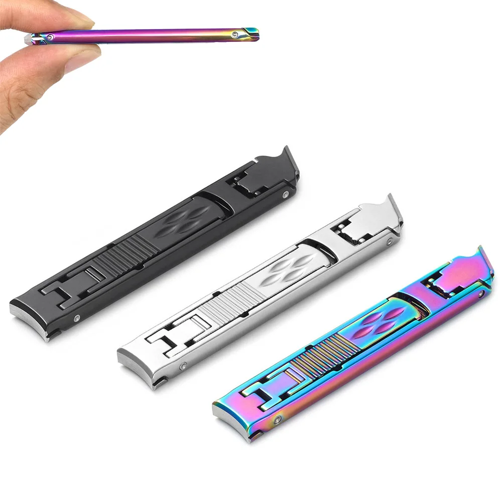 

Logo Ultra Nail Clippers for Thick Nails Wide Jaw Opening Cutter Toenail Fingernail Double Head Curved and Slanted Trimmer