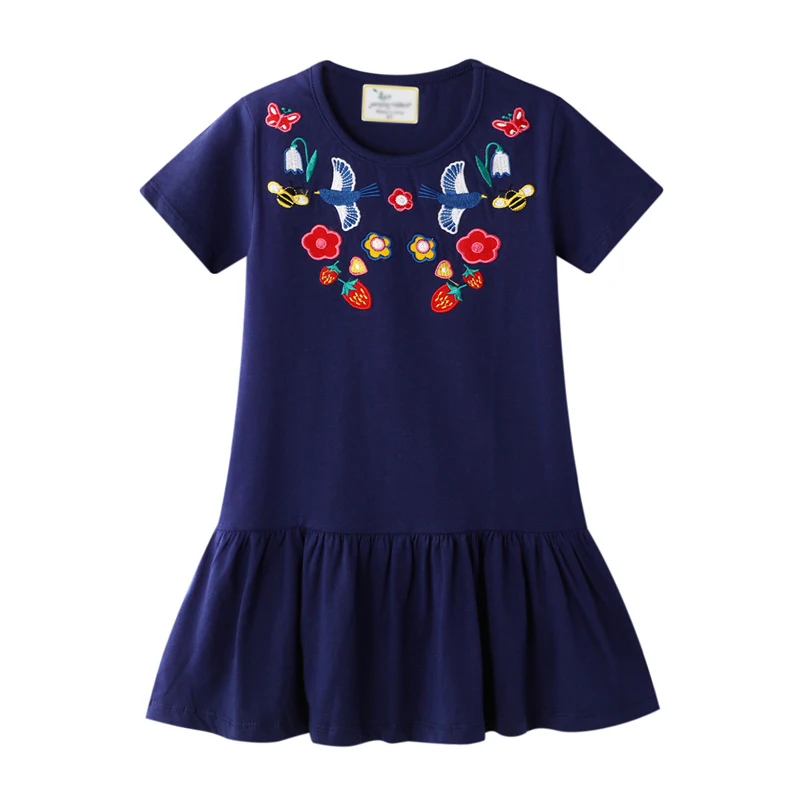 

Cross-border Amazon short-sleeved skirt children's clothing western style little girl skirt girls dress