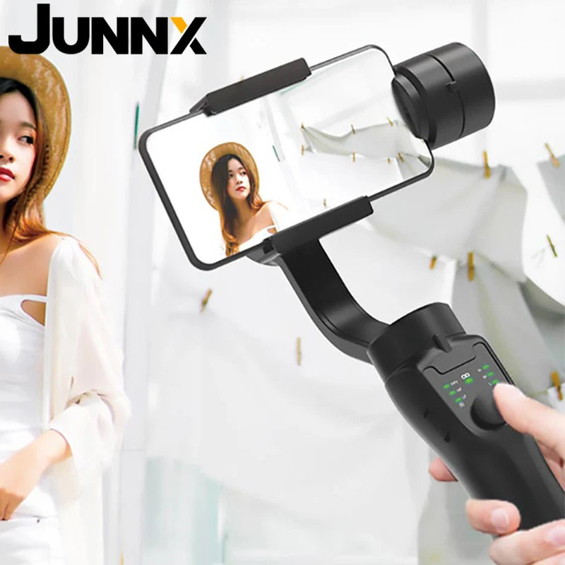 

JUNNX Anti-Shake Gimbal Tripod Video Telefoon Stabilizer Selfie Stick Smartphone Stabilisator Phone Stabiliser